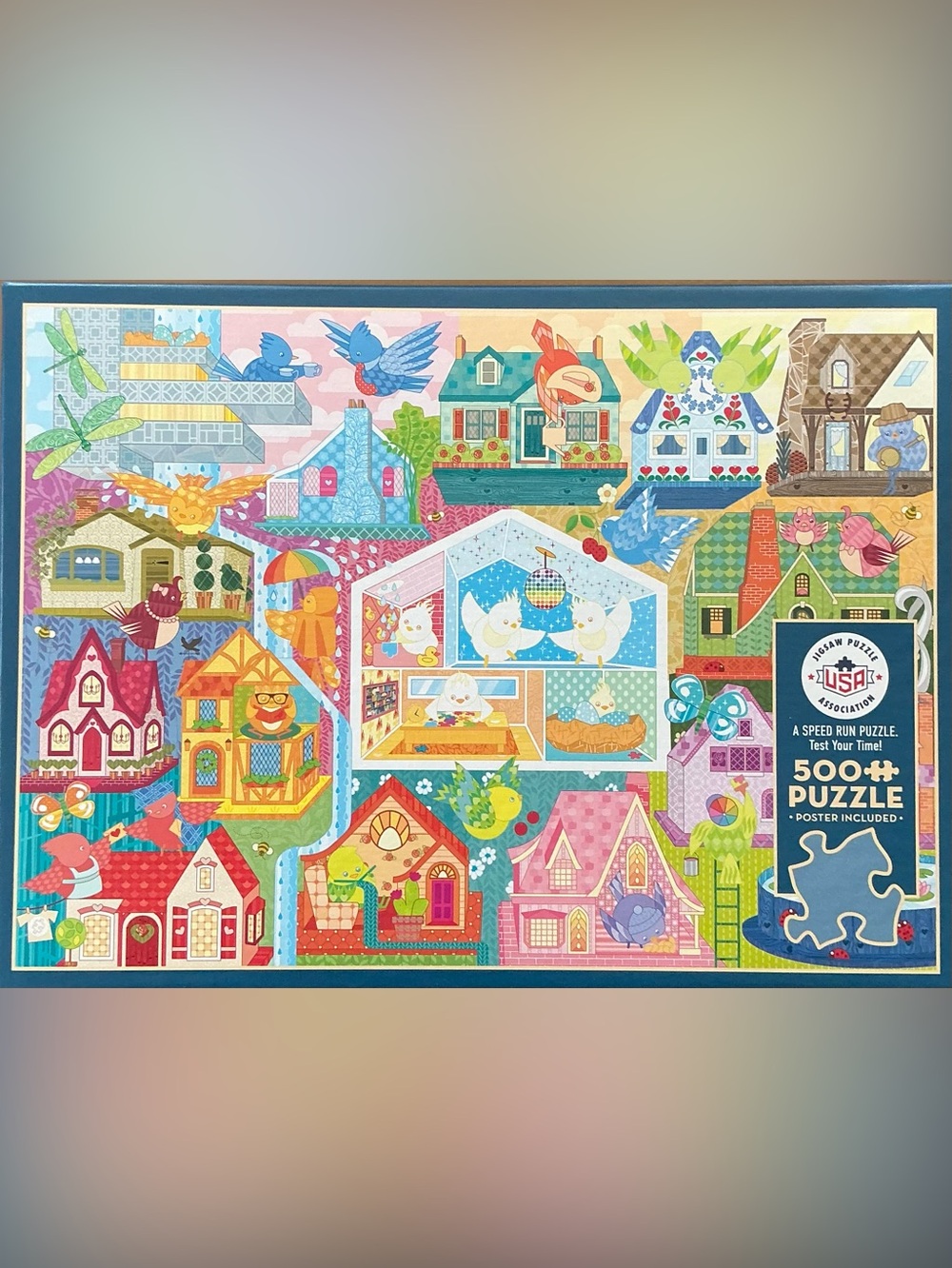Cobble Hill “Rainbow Birdies” 500 piece puzzle